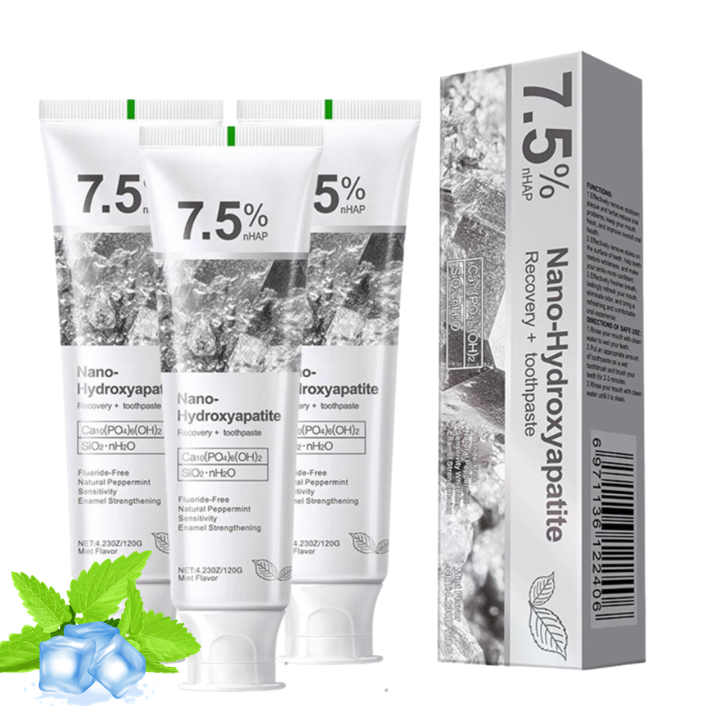 Teeth Whitening Toothpaste - معجون أسنان نانو هيدروكسي أباتيت 7.5٪