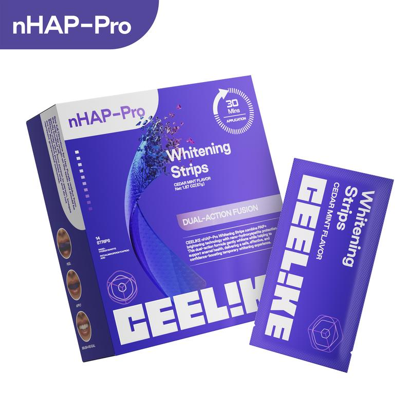 Teeth Whitening Strips Permanent - شرائط تبييض الأسنان باللون الأرجواني 14