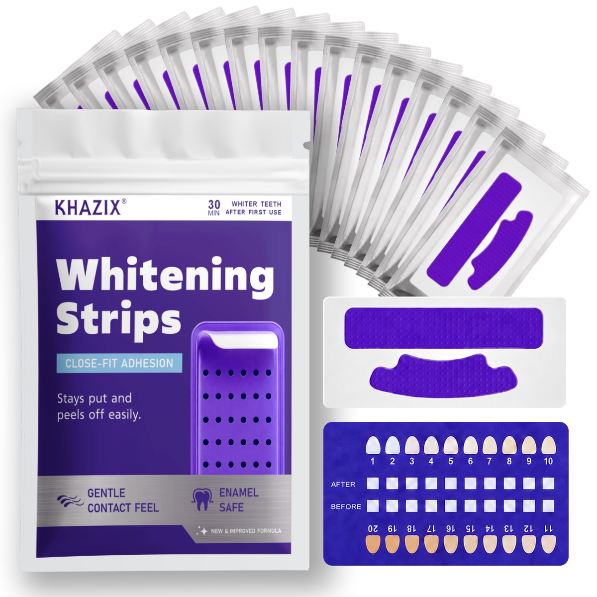 Teeth Whitening Strips Permanent - 7 قطع من شرائط تبييض الأسنان