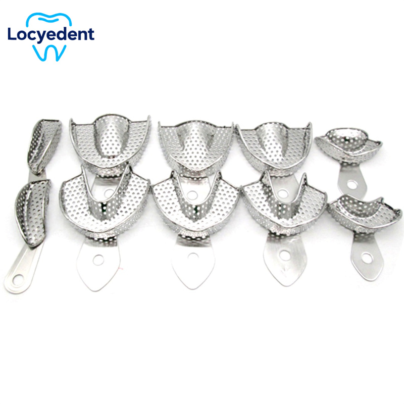 Teeth Whitening Tray - 10 قطعة/المجموعة الأسنان الانطباع صينية الفولاذ