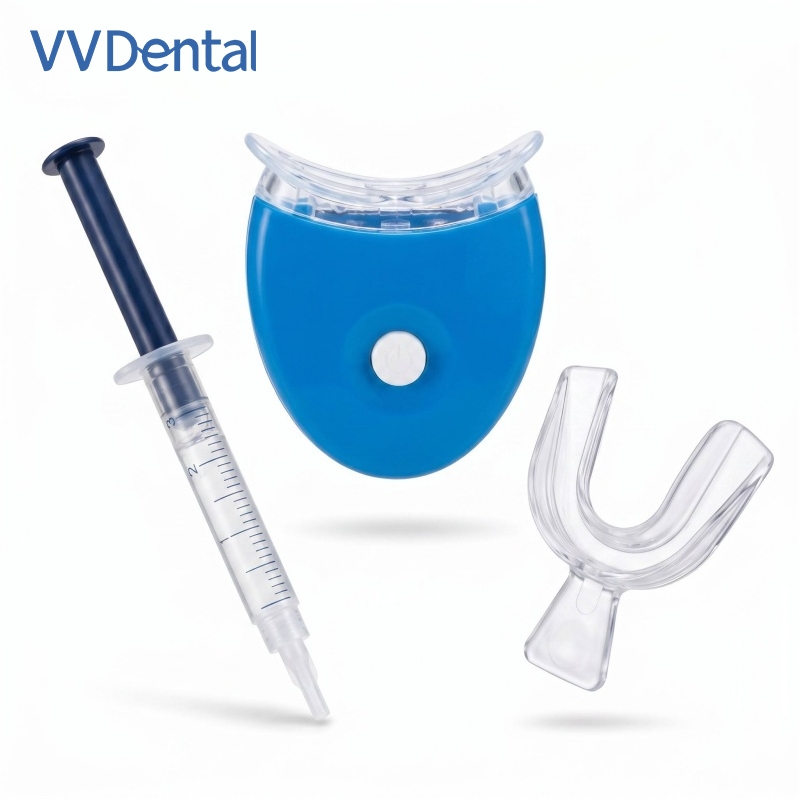 Led Mouth Tray - مجموعة تبييض الأسنان المحمولة، تتضمن مصباح