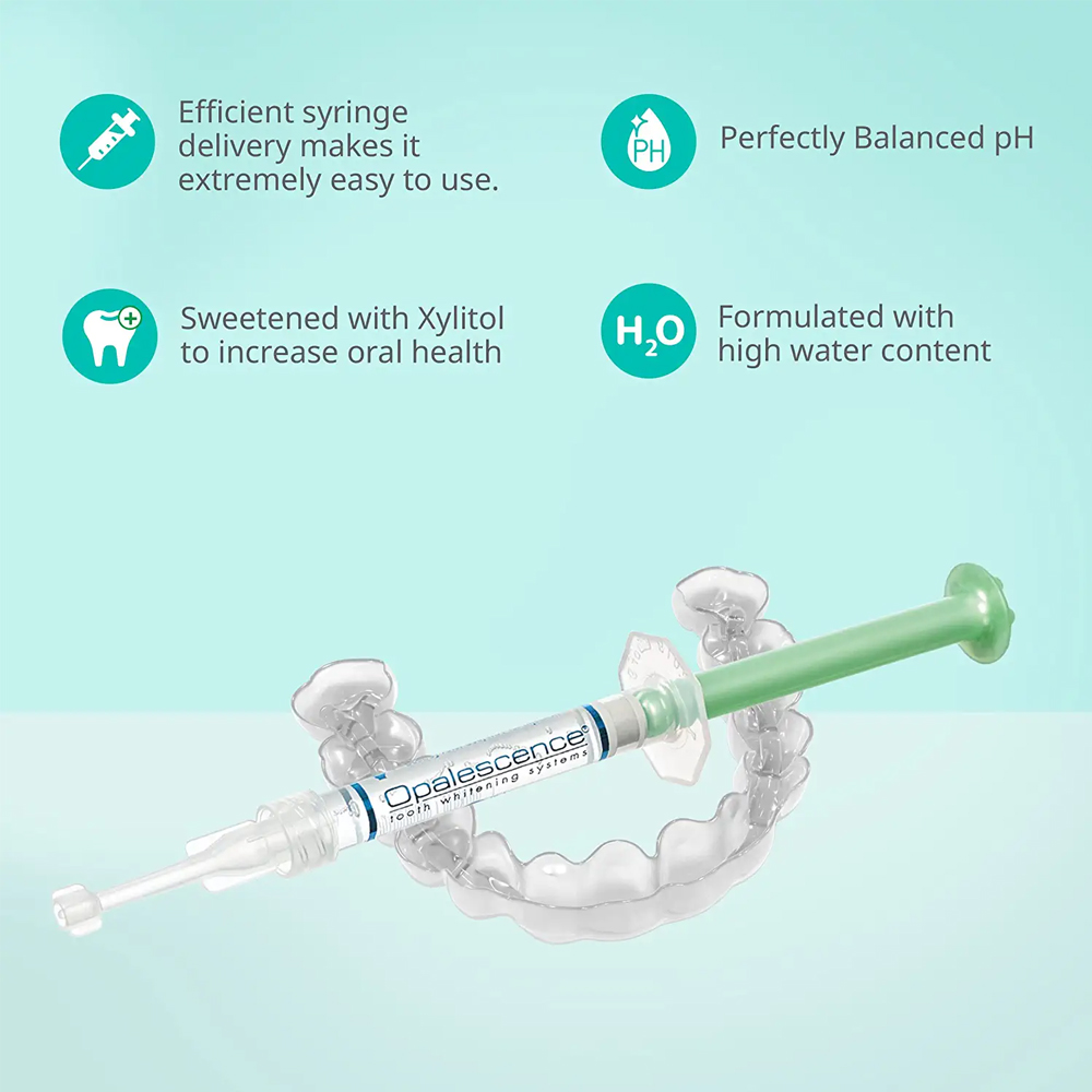 جل تبييض الأسنان طقم منزلي محا - مراجعة Teeth Whitening Gel Opalescence وسعره