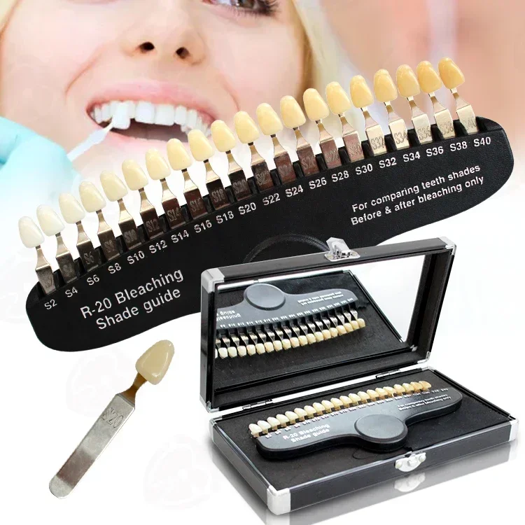 المهنية تبييض الأسنان تبييض ال - مراجعة Teeth Whitening Shade Guide وسعره