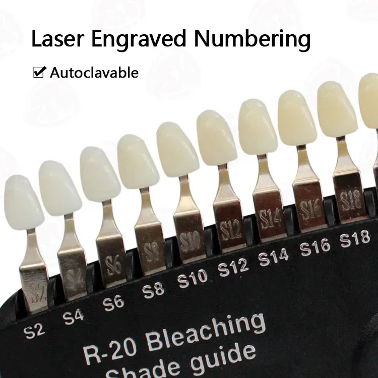 المهنية تبييض الأسنان تبييض ال - مراجعة Teeth Whitening Shade Guide وسعره