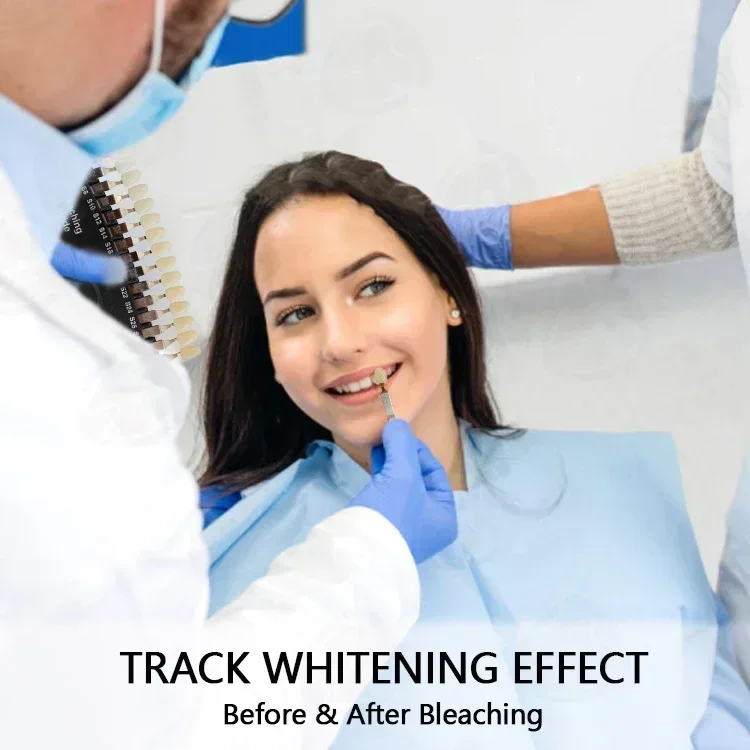 المهنية تبييض الأسنان تبييض ال - مراجعة Teeth Whitening Shade Guide وسعره