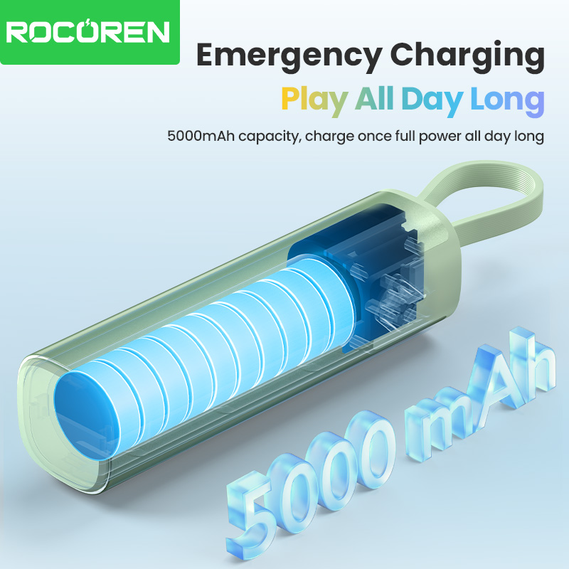 روكورين 5000 مللي أمبير بنك طا - مراجعة Led Mouth Tray وسعره