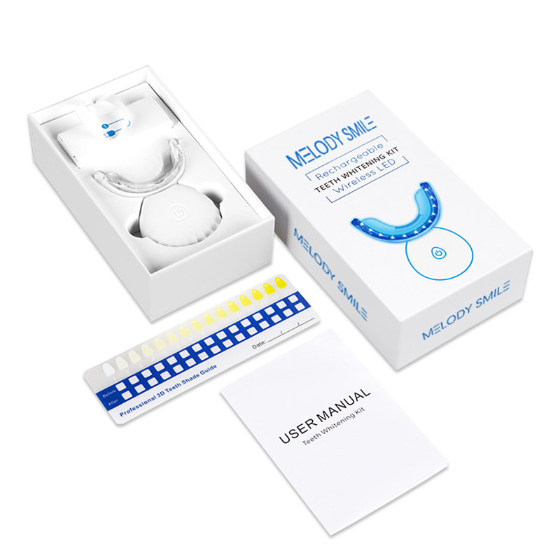 طقم تبييض الأسنان بالضوء الأزر - مراجعة Teeth Whitening Logo وسعره