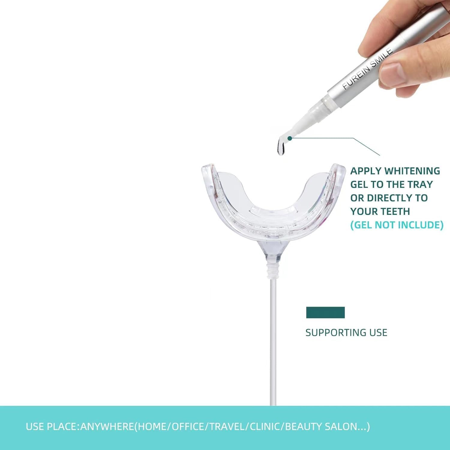 جهاز تسريع تبييض الأسنان بضوء  - مراجعة Led Mouth Tray وسعره