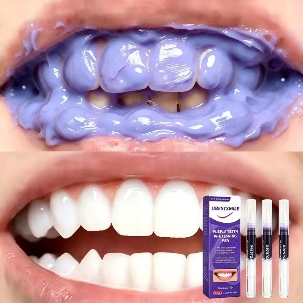 قلم تبييض الأسنان باللون البنف - مراجعة Teeth Whitening Pens وسعره