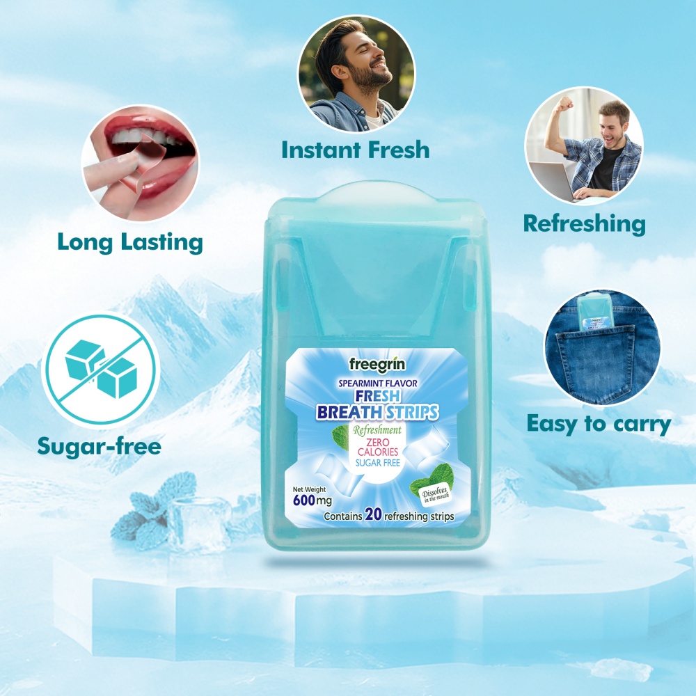 شرائح فري جرين بنكهة النعناع ا - مراجعة Teeth Whitening Strips Permanent وسعره