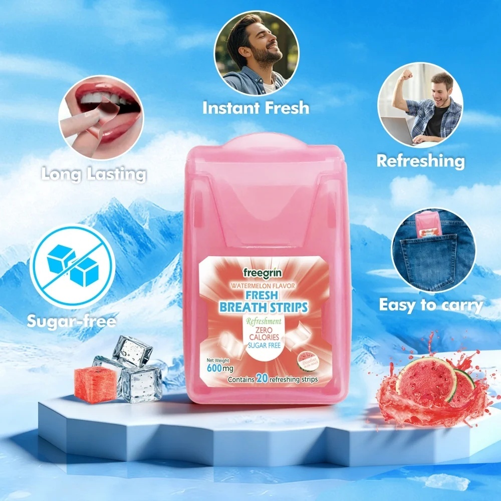 شرائط فريجرين المنعشة بنكهة ال - مراجعة Teeth Whitening Strips Permanent وسعره