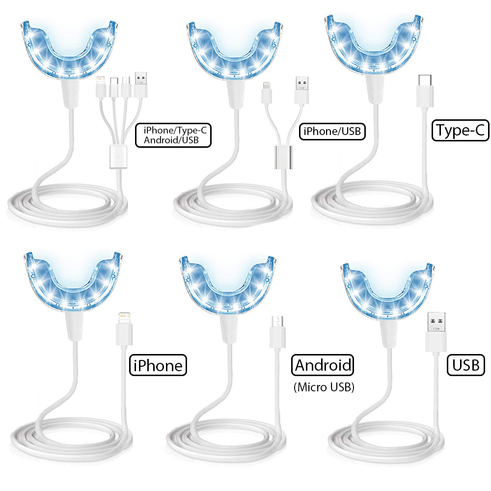 Vaclav طقم إضاءة تبييض الأسنان - مراجعة Led Mouth Tray وسعره