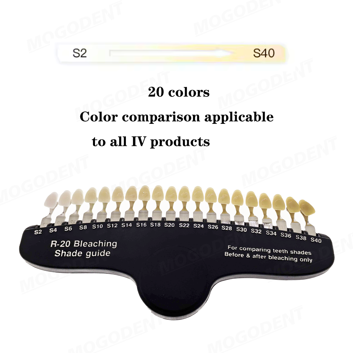 دليل مقارنة تبييض الأسنان ثلاث - مراجعة Teeth Whitening Shade Guide وسعره