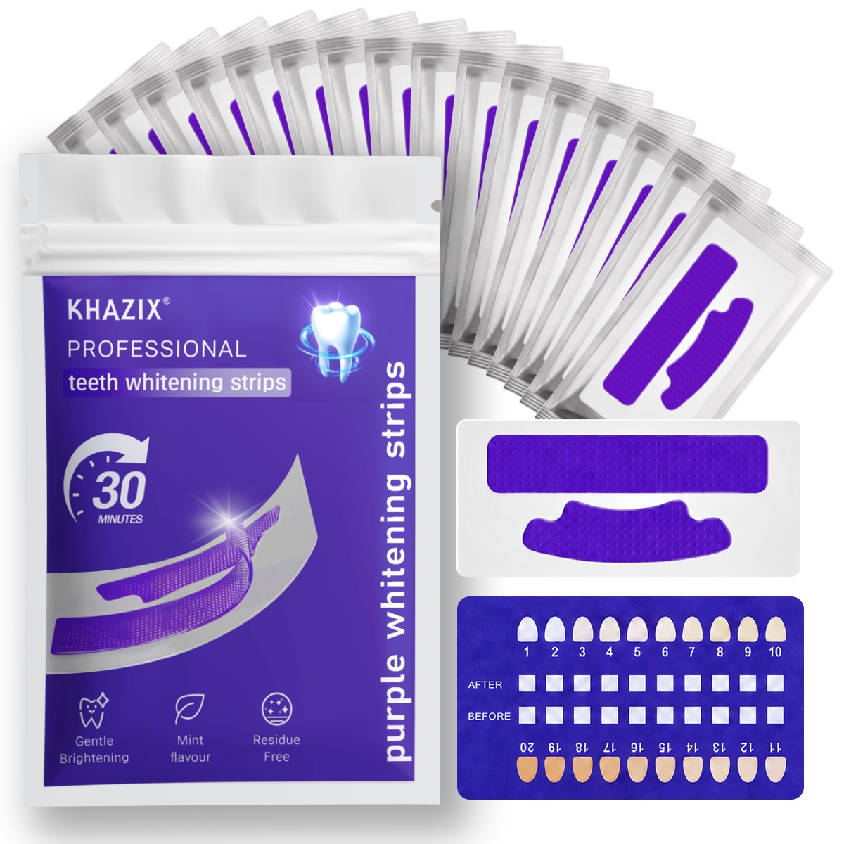 7 قطع من شرائط تبييض الأسنان ل - مراجعة Teeth Whitening Strips Permanent وسعره