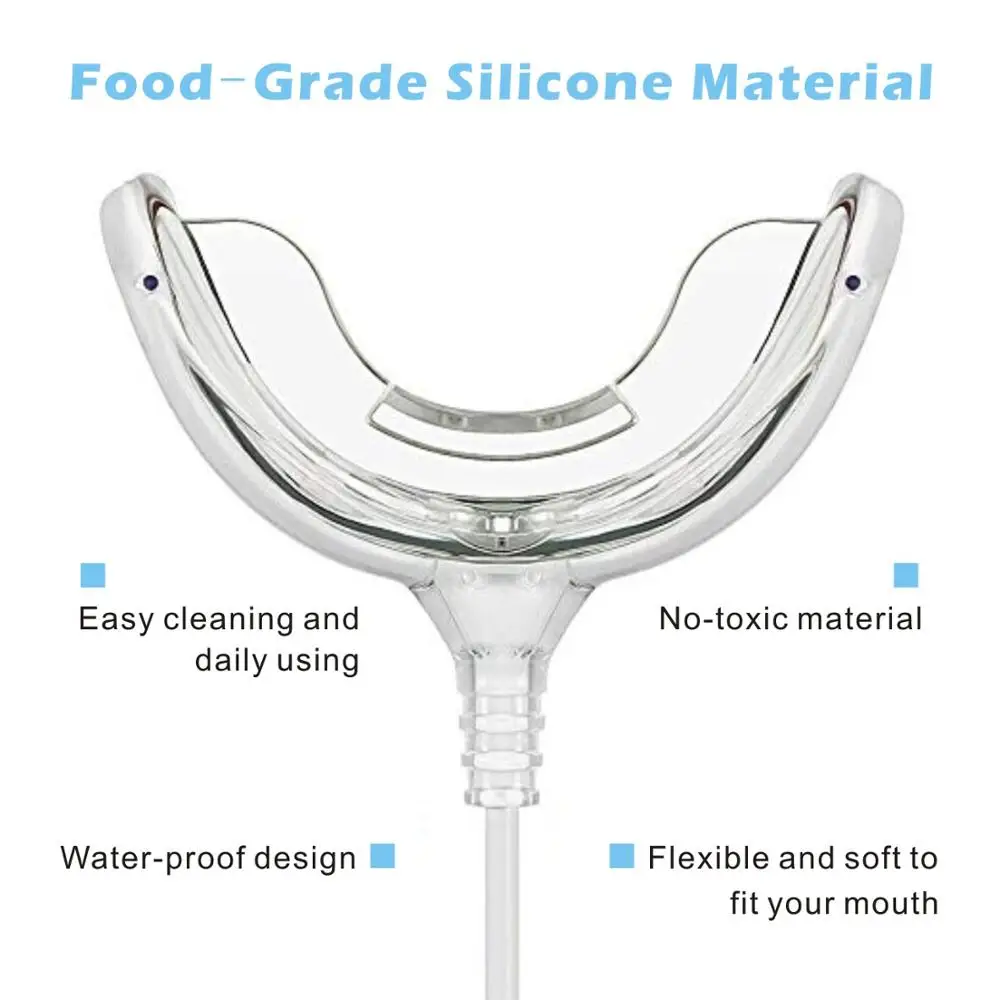 طقم تبييض الأسنان الاحترافي 16 - مراجعة Led Mouth Tray وسعره