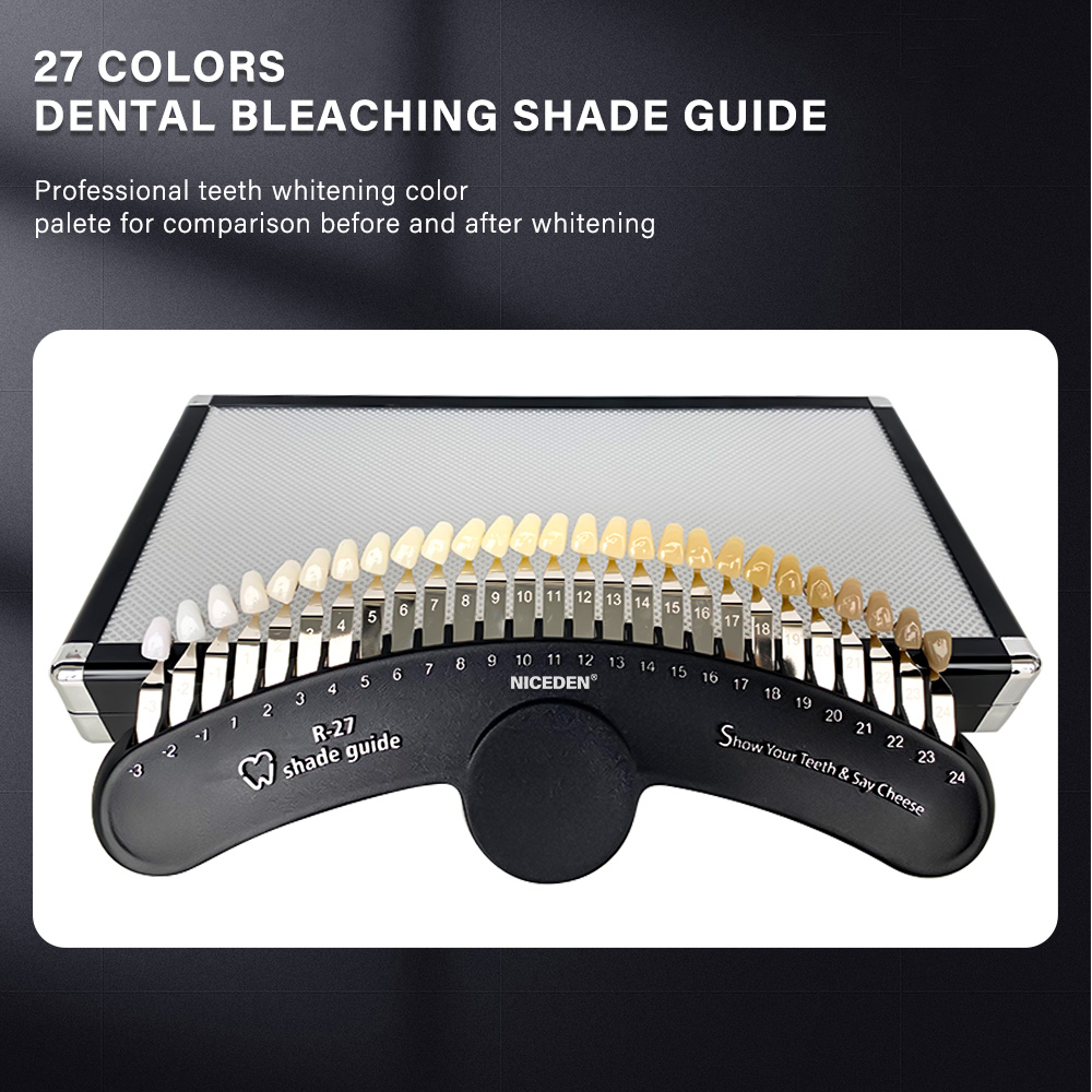 مجموعة تبييض الأسنان بـ 27 لون - مراجعة Teeth Whitening Shade Guide وسعره