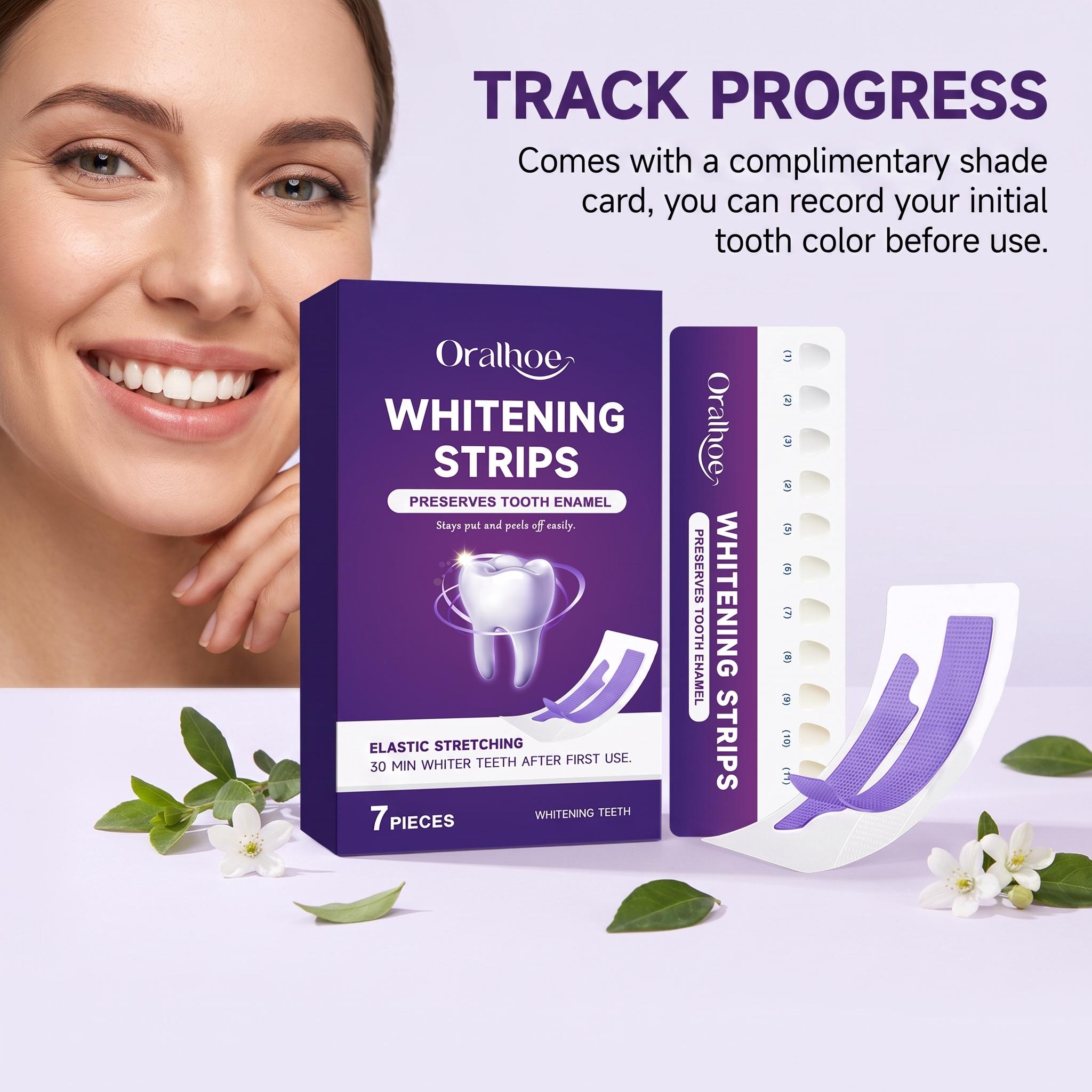 شرائط تبييض الأسنان باللون الأ - مراجعة Teeth Whitening Shade Guide وسعره